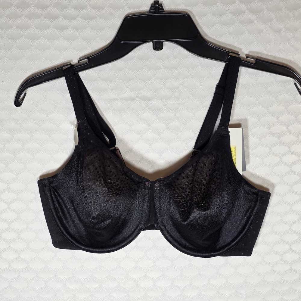 Wacoal Elevated Allure Black Back Smoothing Underwire Bra 34DD